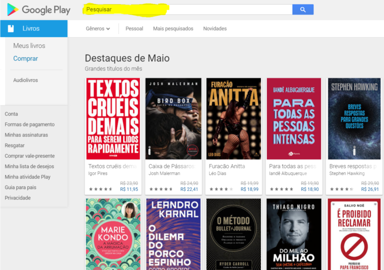 Como Ler Livros Gratuitamente No Google Play 2019 Trechos