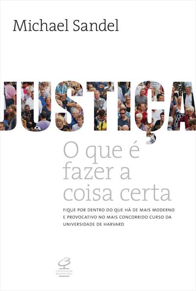 Livro 'Justiça: O que é fazer a coisa certa' por Michael J. Sandel