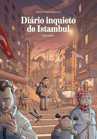 "Diário Inquieto de Istambul" por Ersin Karabulut é uma autobiografia em quadrinhos que explora sua jornada artística em Istambul, enquanto reflete sobre a liberdade de expressão em meio a turbulências políticas na Turquia contemporânea.