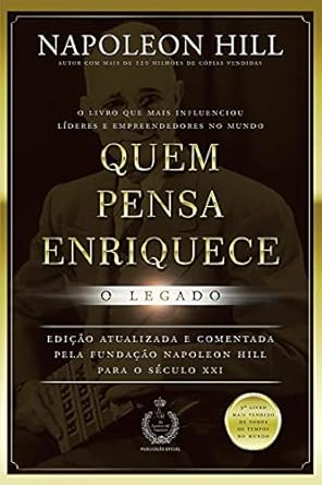 "Quem Pensa Enriquece" de Napoleon Hill é um clássico da autoajuda que explora os hábitos e mentalidades das pessoas mais ricas do mundo. Através de anos de pesquisa, Hill revela que o sucesso financeiro não é fruto do acaso, mas sim resultado de um conjunto de princípios como:

